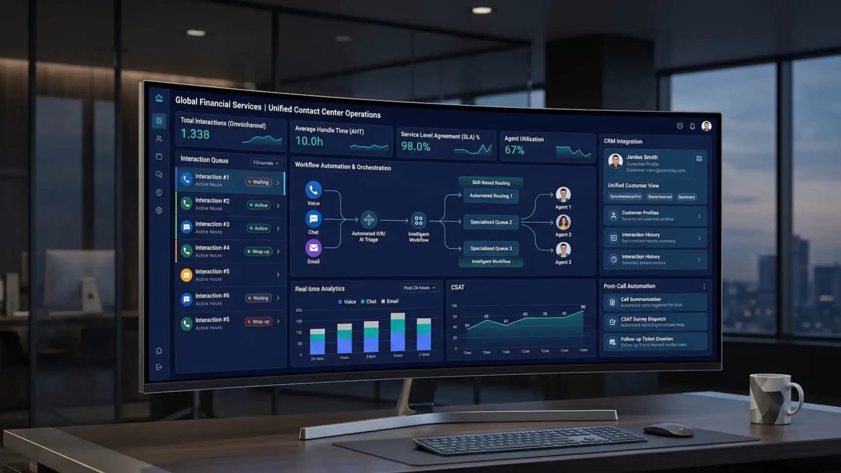 Enterprise CCaaS Migration & Workflow Automation