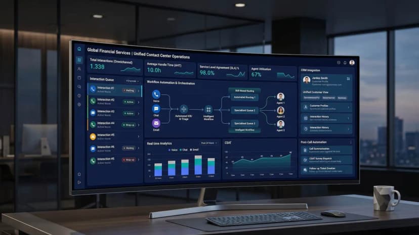 Enterprise CCaaS Migration & Workflow Automation — case study thumbnail